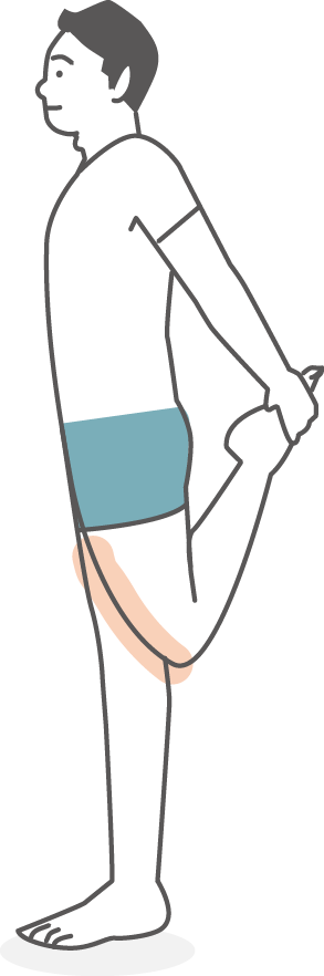 大腿四頭筋のストレッチ