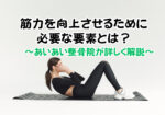 筋トレをしている女性